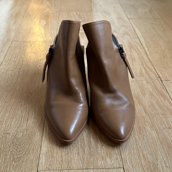 Rebecca Minkoff Aiden Stacked Heel Mules, Cognac Color - Size 8 - Picture 3 of 8